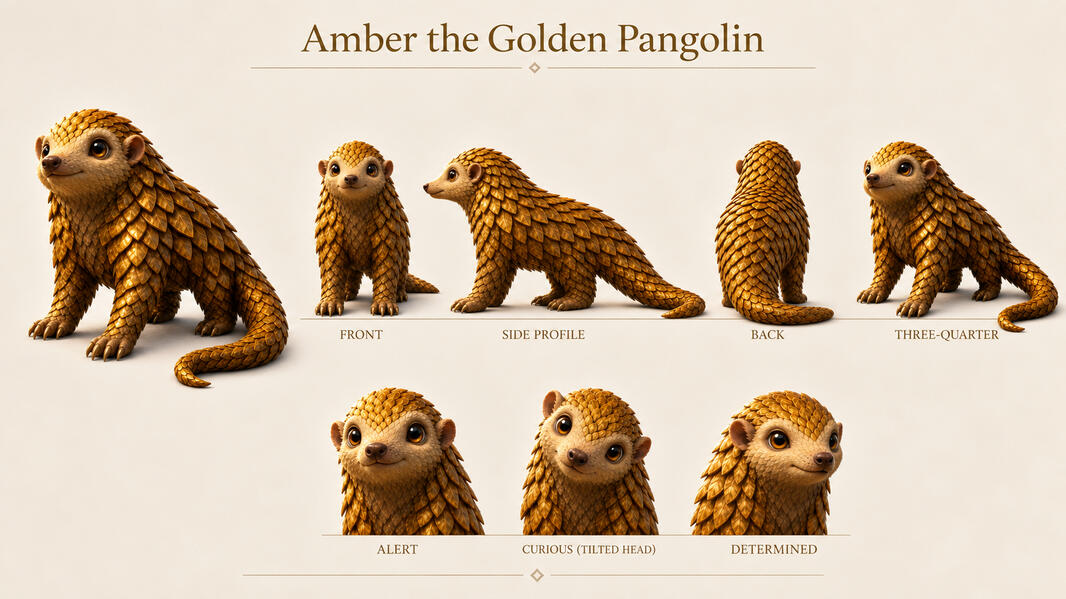 Amber the Pangolin